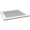 Ekena Millwork Vertical Surface Mount PVC Gable Vent: Functional, w/ 3-1/2"W x 1"P Standard Frame, 32"W x 30"H GVPVE32X3001SF - alternate 5